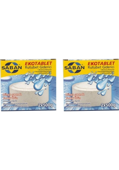 Nem Alıcı Rutubet Giderici Yedek Tablet 2'Li 2 X 500 Gram Natural