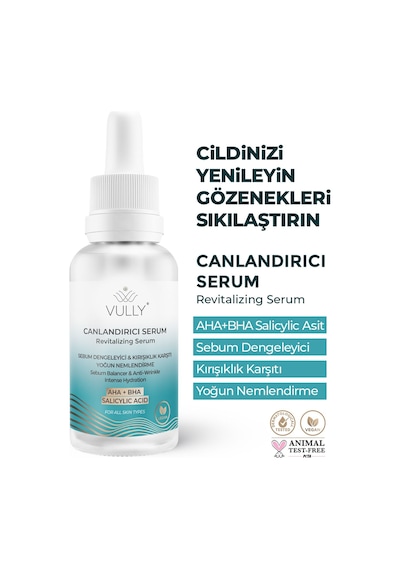 Vully Kırışık Karşıtı Sebum Dengeleyici ve Yoğun Nemlendirici Serum 30 ML