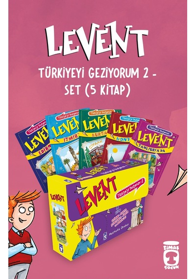 Levent Türkiyeyi Geziyorum 2 Set - 5  Kitap