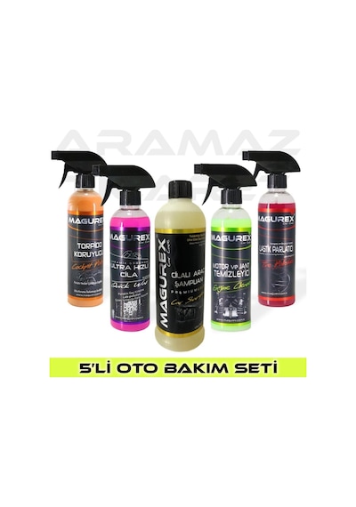 Magurex Ekonomik Oto Bakım Seti 5'li Süper Set