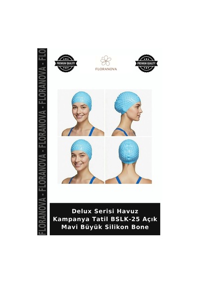 Delux Serisi Havuz Kampanya Tatil Bslk-25 Açık Mavi Büyük Silikon Bone