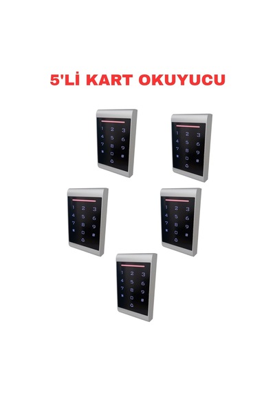 Sr-221 Em Şifreli Proximity Kart Okuyucu 125 Khz Dokunmatik Tuş Takımlı 12/24v Ac/dc Standalone Geçiş Kontrol Cihazı 5 Adet