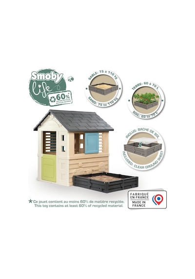 Smoby Life Kum Havuzlu Oyun Evi 810740 Renkli