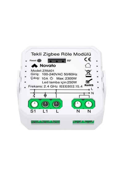 Zigbee Tek Çıkışlı Akıllı Anahtar Tuya, Smart Life, Home Assistant, Zigbee2mqtt Uyumlu Diğer