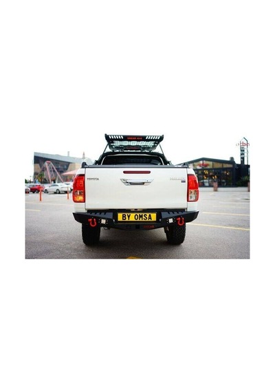 Omsa Toyota Hilux Dakar Çelik Arka Tampon Ledli Sensörlü 2015 Ve Sonrası