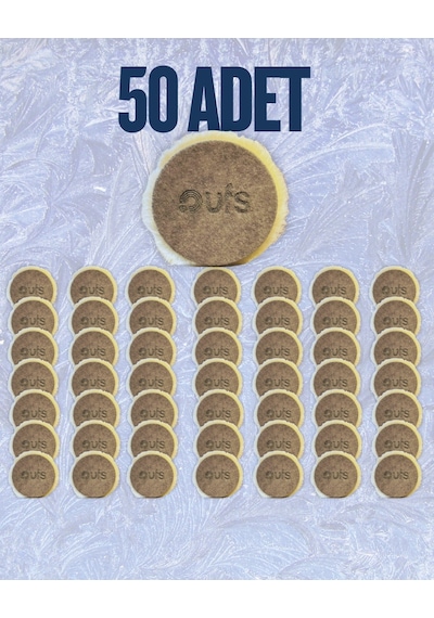 50 Adet Ufs Beyaz Tüy Agresif Polisaj Keçesi 160mm Eko Seri
