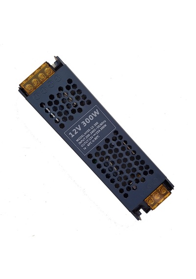 Yeni Tip Slim Trafo, Adaptör, Driver 12v 25 Amper 300 Watt