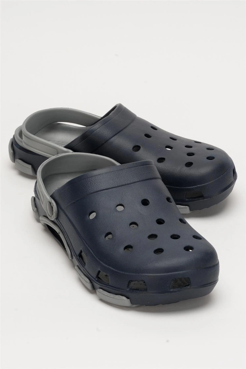 Liger Unisex Çift Tabanlı Ortopedik Hemşire Doktor Aşçı Laboratuvar Deniz Havuz Terliği Sandalet Lacivert - Gri Lacivert - Gri Liger Unisex Çift Tabanlı Ortopedik Hemşire Doktor Aşçı Laboratuvar Deniz Havuz Terliği Sandalet Lacivert - Gri Lacivert - Gri