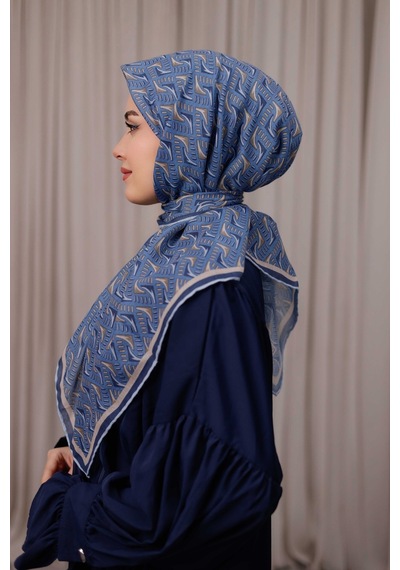 Mimiyum D S Model Soft Eşarp Lacivert