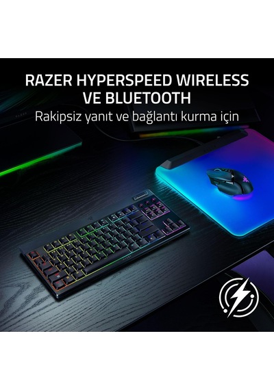 Razer Blackwidow V4 Tenkeyless Hyperspeed Low Profile - Kablosu