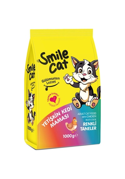 Smile 1000 Gr Kuru Kedi Maması Yetişkin Mix 6'lı