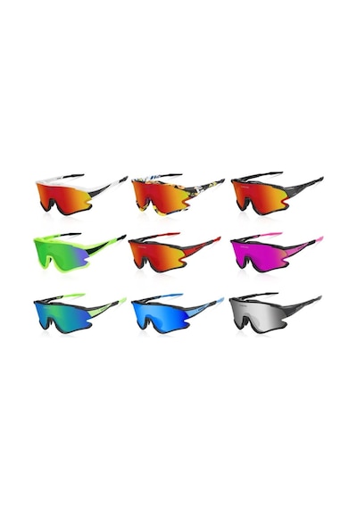 Queshark Polarize Anti-Uv Outdoor 4 Lens Ultra Hafif Spor Motorsi