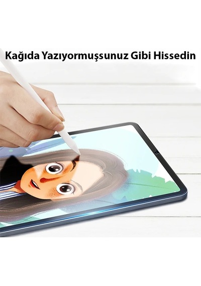 Ally İpad Uyumlu Mini 6 2021 Ve Mini 7 2024 Paper Like Film Darbe Emici Pet Ekran Koruyucu- 5775 standart