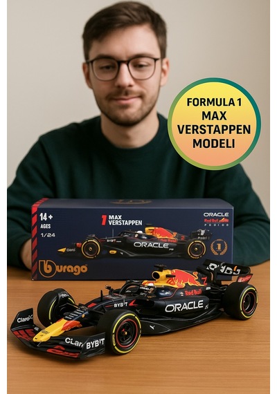 Bburago 1:24 Formula 1 Red Bull Rb19 Max Verstappen Die-cast Model Araba