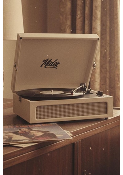 Midex Mtx-420wh Nostaljik Bluetooth Pro Pikap Plakçalar Şarjlı 3 Devirli