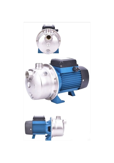 Bakır Sargılı Paslanmaz 1.5 Hp 4.5 Bar 8 Metre Emiş Max 70 Metre Dik Su Pompası Bakır Bronz Fanlı