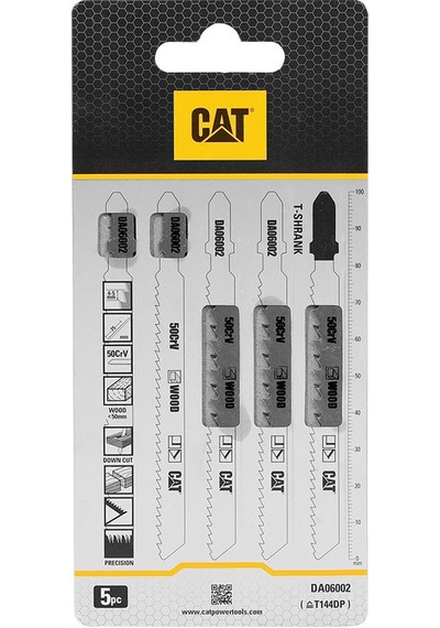 Cat Da06002 5 Parça Profesyonel Ahşap Hızlı/kaba Kesim Dekupaj Testere Bıçağı, Ucu