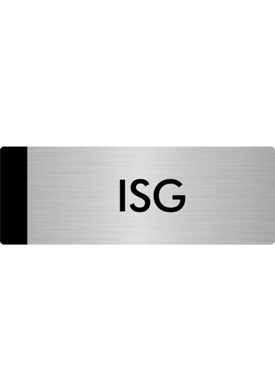 Metal Yönlendirme Levhası, Departman Kapı Isimliği Isg 5x20 Cm Gümüş Renk