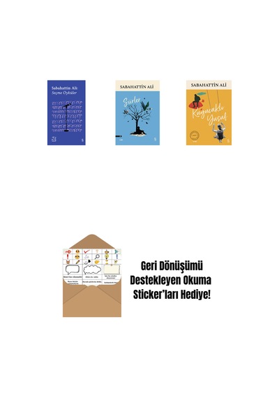 Everest Açıkhava 1 - Sabahattin Ali Seçme Öyküler + Şiirler + Kuyucaklı Yusuf + Okuma Sticker'ları