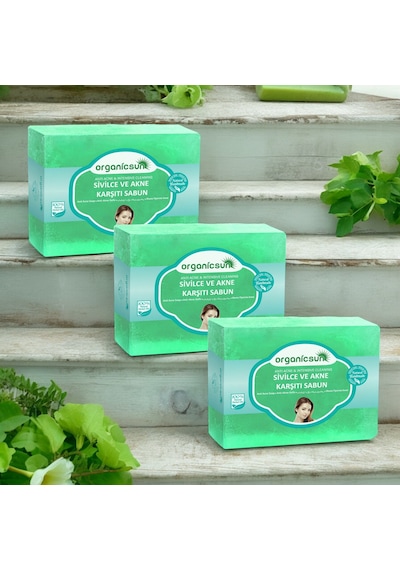 Organicsun Akne ve Sivilce Karşıtı Sabun 3 x 140 G