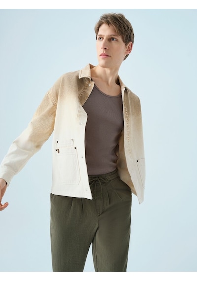 Loft Oversize Erkek Gömlek U.kol Lf2039632 Q1.v1 Denim