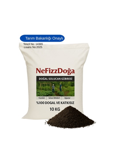 %100 Katkısız Doğal Solucan Gübresi 10 KG