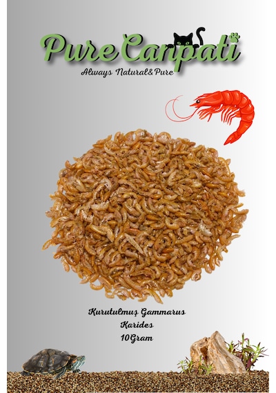 Purecanpati Kurutulmuş Gammarus Kaplumbağa Yemi 10 Gr