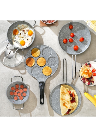 Schafer Breakfast Pişirme Seti 7 Parça-gri Gri