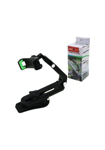 Oto - Araç Dikiz Ayna Geçmeli Telefon Tutucu 360 Derece Kol Mandallı Genişlik Ayarı 12.9-25.5cm 4741
