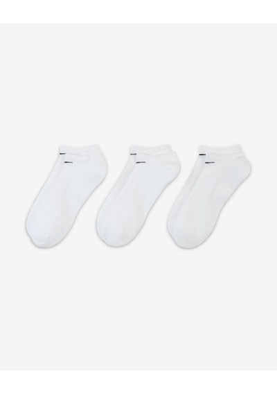 Nike Sx7673-100 Everyday Cushioned No-show Antrenman Çorapları 3 Çift Beyaz