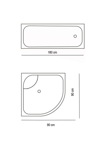 Ayrex Jackline Banyo Duş Perdesi 0010 Gri Tek Kanat 1x180x200 Diğer