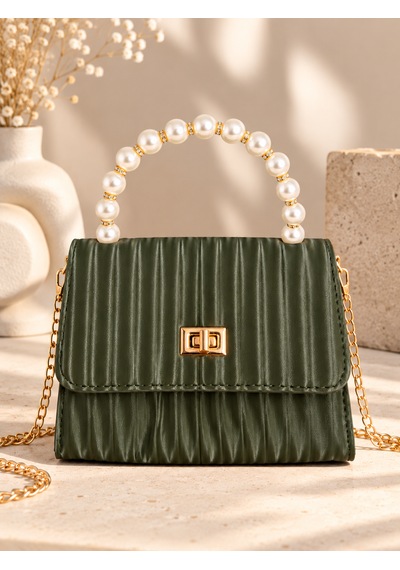 Elpida Bags Haki Incili Omuz Çantası - Kartlık, Cep Aynası, Saç Tokası & Kişiye Özel Charm Hediye Seti Haki - Siyah Elpida Bags Haki Incili Omuz Çantası - Kartlık, Cep Aynası, Saç Tokası & Kişiye Özel Charm Hediye Seti Haki - Siyah