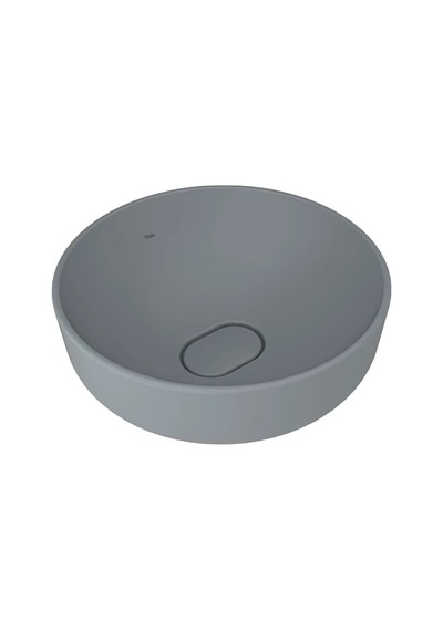 Kale Zero 2.0 40 Cm Mat Taş Gri Yuvarlak Çanak Lavabo Mat Gri