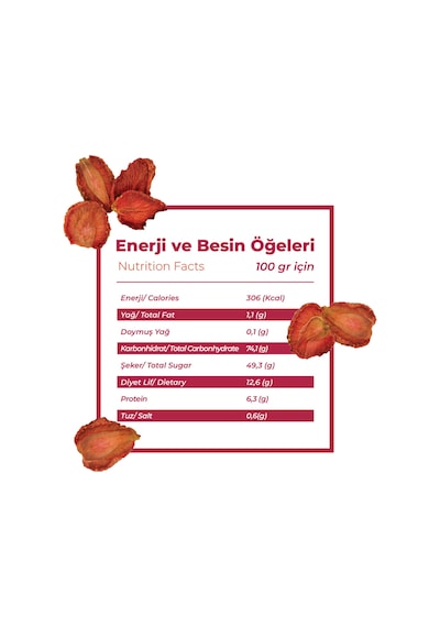 Anamour Natural Çilek Kurusu 25 G