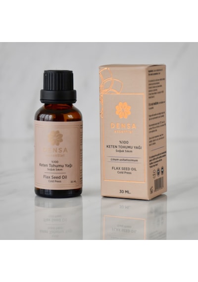 Densa Essential Saf Keten Tohumu Yağı Soğuk Sıkım 30 ML