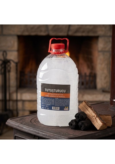 Premium Şömine Taşınır Hesaplı Çok Amaçlı Kokusuz Jel Yakıt - 5 Litre - Ekonomik Boy