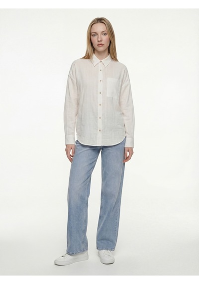 LOFT Loose Fit Kadın Gömlek U.kol Lf2042160 Q1.v1 Beyaz