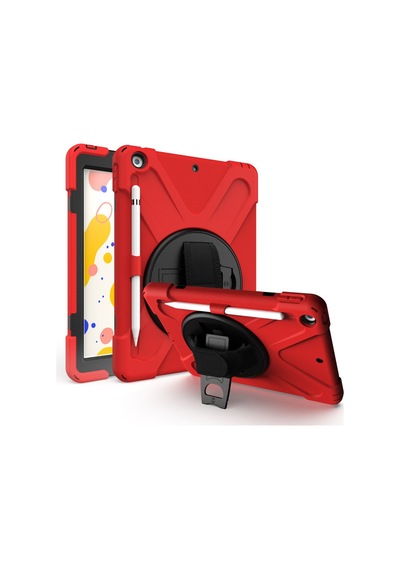 İpad Air 3 10.5 Kılıf Amazing Tablet Kapak - Kırmızı Diğer