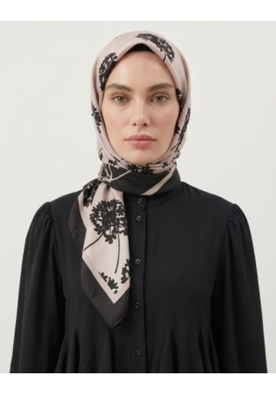 Bushu Mühür Twill Eşarp Çok Renkli