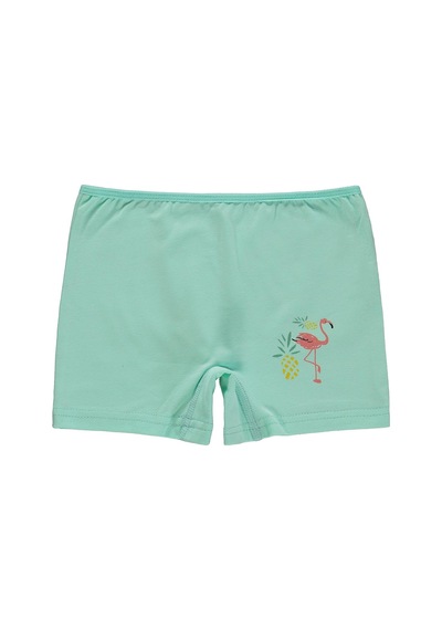 Civil Girls Flamingo 2-12 Yaş Kız Çocuk 2'li Boxer - Standart Çok Renkli