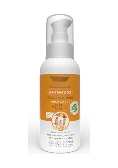 %100 Doğal Tamanu Yağlı Mineral Filtreli Güneş Losyonu - 50 Spf, 100 Ml