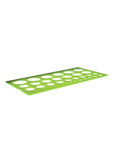 Daire Şablonlu Cetvel 1-36 Mm Sarı