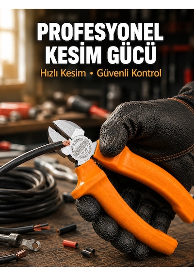 Elektrik Ve Teknik Çalışmalar İçin Profesyonel Dövme Çelik Yan Keski - Lisinya