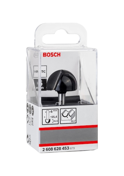 Bosch 6mm Şaftlı Dayamaklı Fitil Freze Ucu 6 25,4 49 2608628453