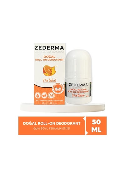 Zederma Doğal Roll-on Deodorant Portakal