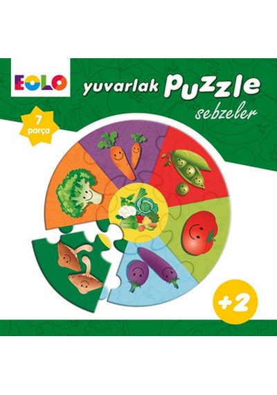 Yuvarlak Puzzle - Sebzeler- Eolo