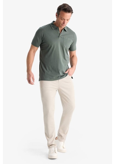 DeFacto %100 Pamuk Regular Fit Polo Yaka Kısa Kollu Tişört D7656AX25SPGN498