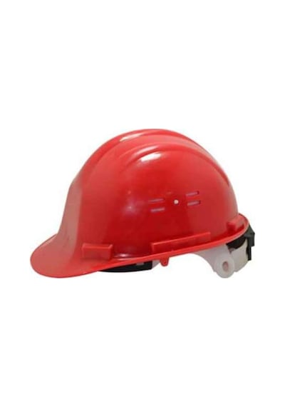 Essafe Vidalı Baret Kulaklık Takılabilir Hava Delikli Kırmızı