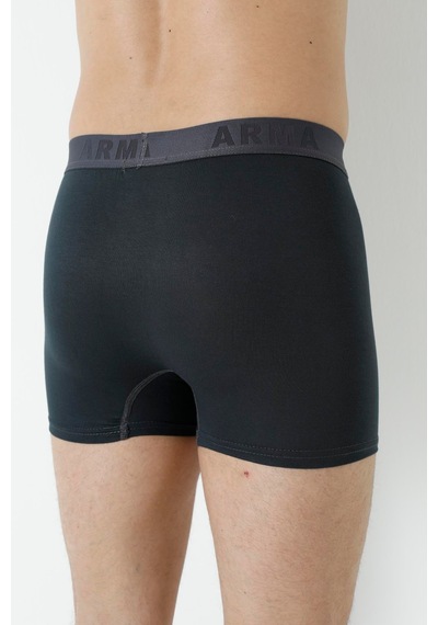 Arma Yıldız Erkek Füme Bambu Boxer 3'lü Paket-füme Füme