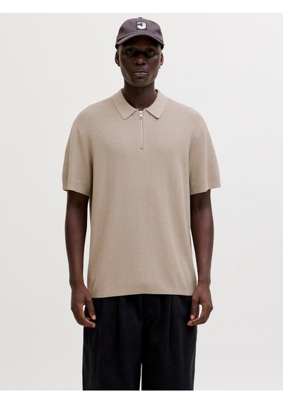 Jack & Jones Max Erkek Bej Polo Tişört 12288544-sg Krem